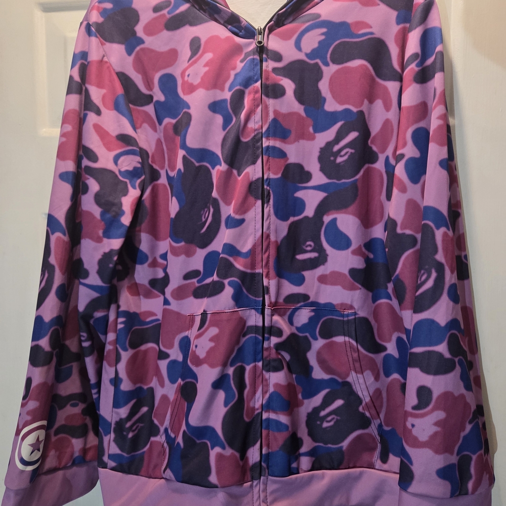 Source Unknown Kids Puffer Jacket - Pink and Blue Camo